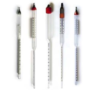 hydrometers, thermometers, chrometers